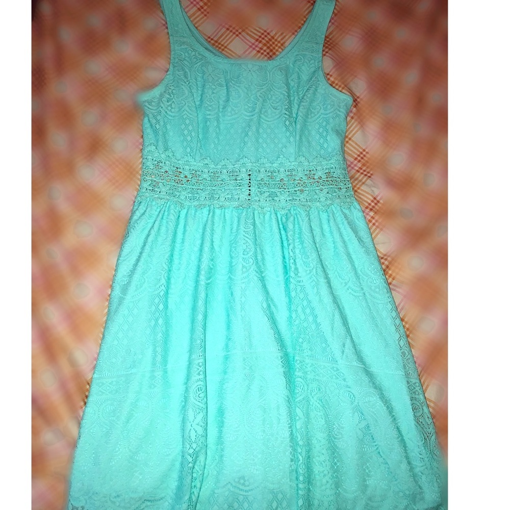 Teal Skater Dress